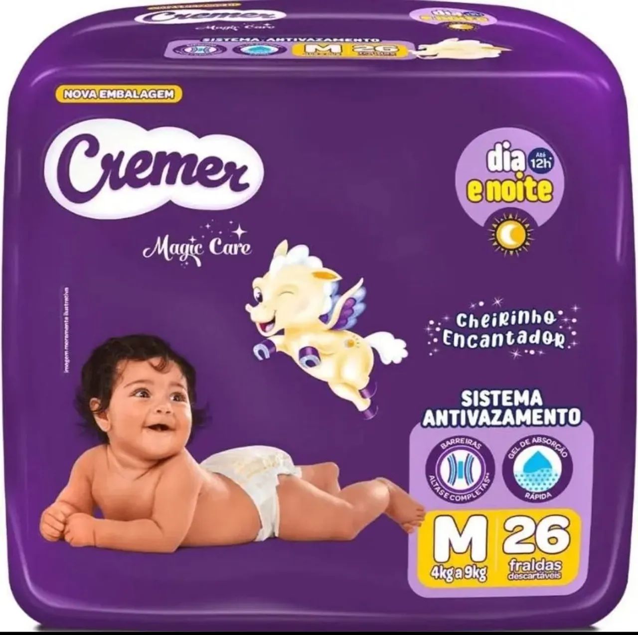 Fralda Cremer Magic Care M com 26 unidades - Foto 2