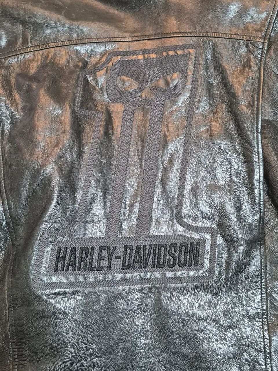 Jaqueta Harley Davidson Vintage #1 Black Label couro - Foto 4