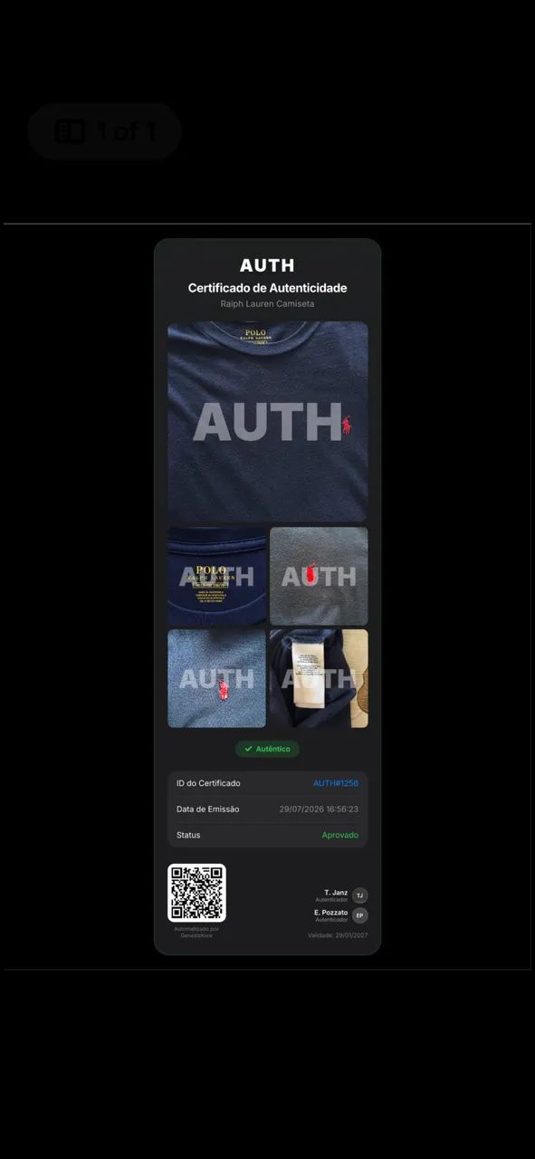 Camiseta Ralph Lauren, 100% original com autenticação da AUTH - Foto 2