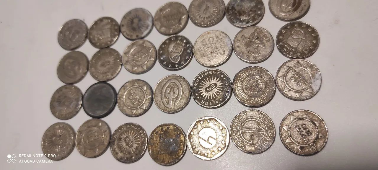 Fichinhas antigas? Para coleção,de fliperama? - Foto 2