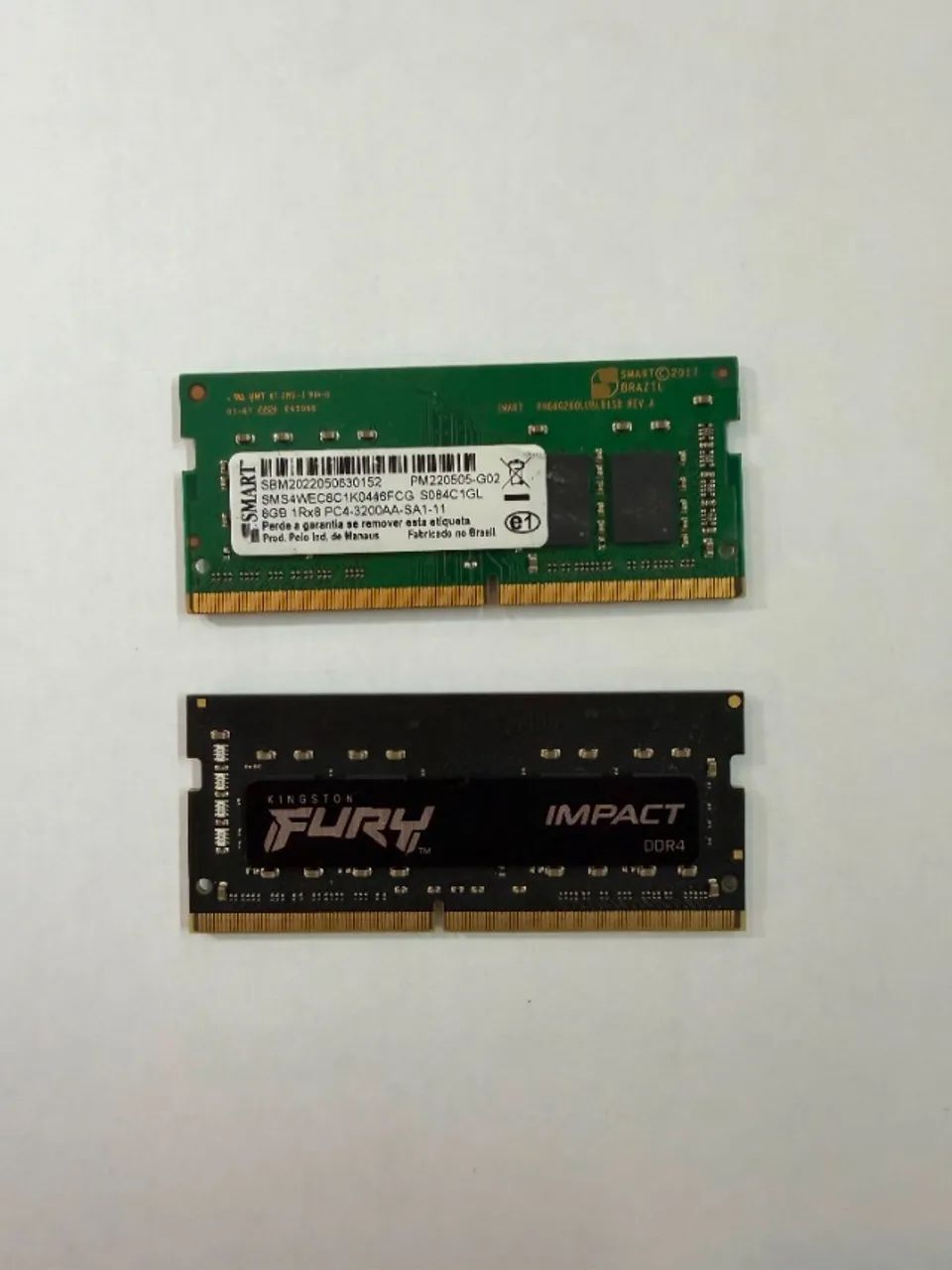2 MEMÓRIAS RAM 8GB CADA DDR4