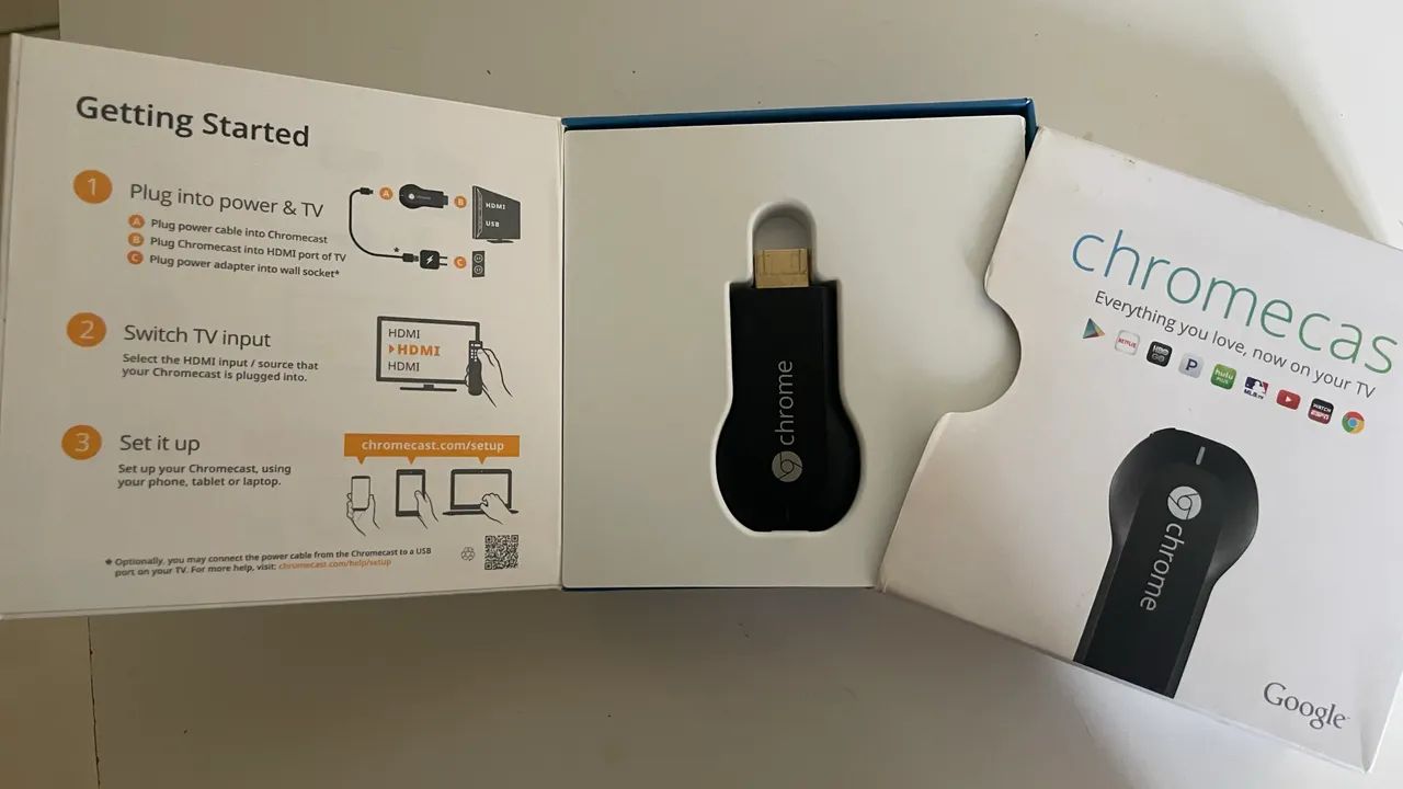 Chromecast Google Original 1ª Geração + Caixa | Pouco Usado - Foto 2