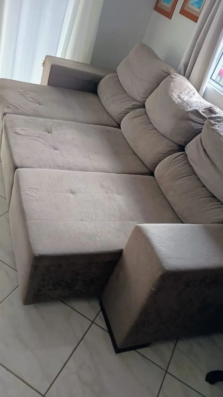 Sofá retrátil 3 lugares  - Foto 2