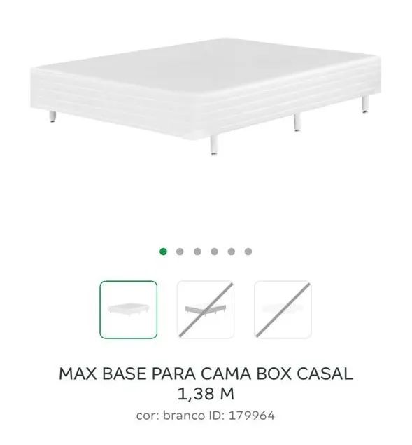 Cama box de casal com colchão e cabeceira Tok Stok - Foto 5