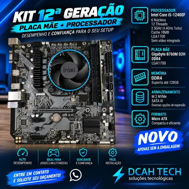 Kit 12a geração Placa mãe + Processador i5