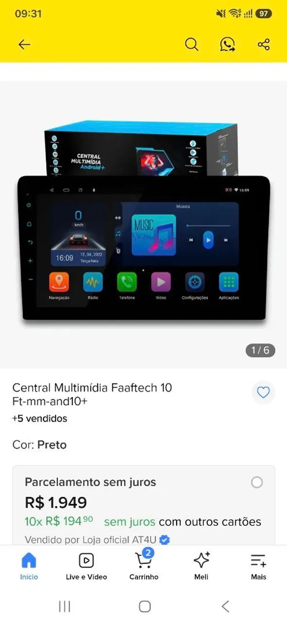 Kit Multimidia Faaftech Android 10.1  - Foto 3