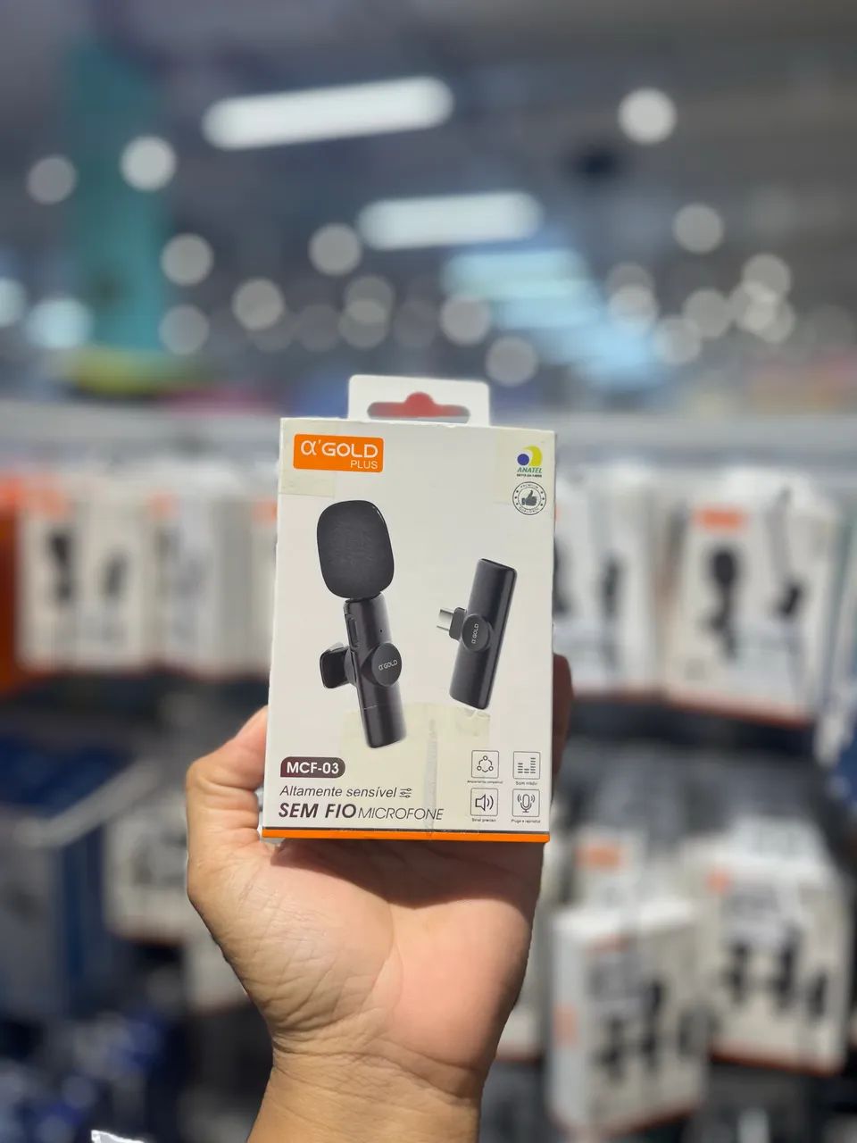 Microfone de lapela para gravação- ENTREGA A DOMICÍLIO 