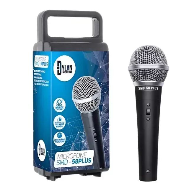 KIT Caixa Soundvoice C80 + Microfone Dylan Smd-58 - Foto 3