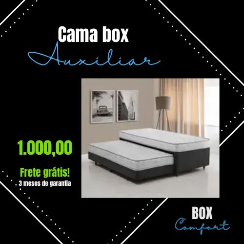 Cama box com auxiliar