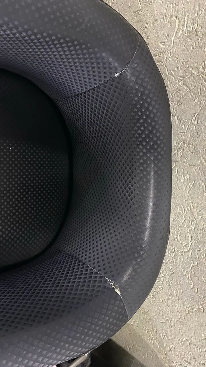 Poltrona Decorativa para Sala ou Recepção - Cor Preta - Foto 3