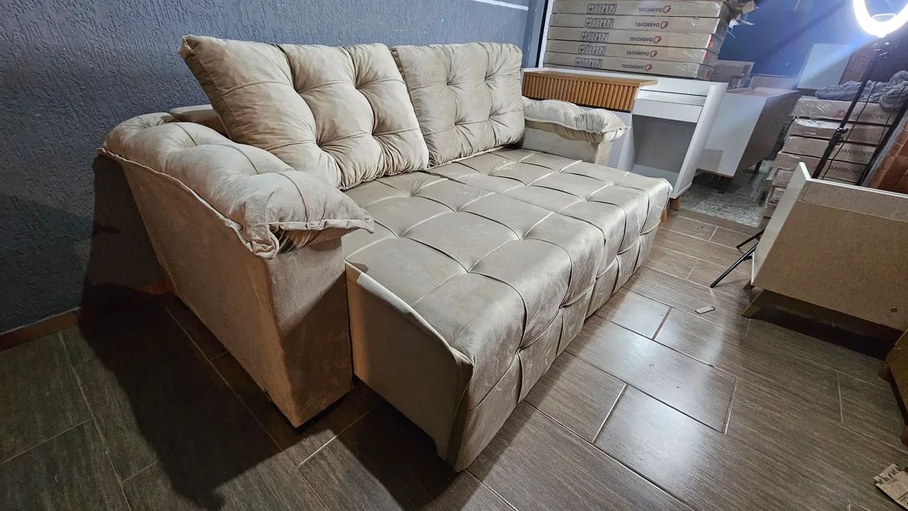 SOFÁ RETRÁTIL NOVO - ENTREGAMOS  - Foto 2