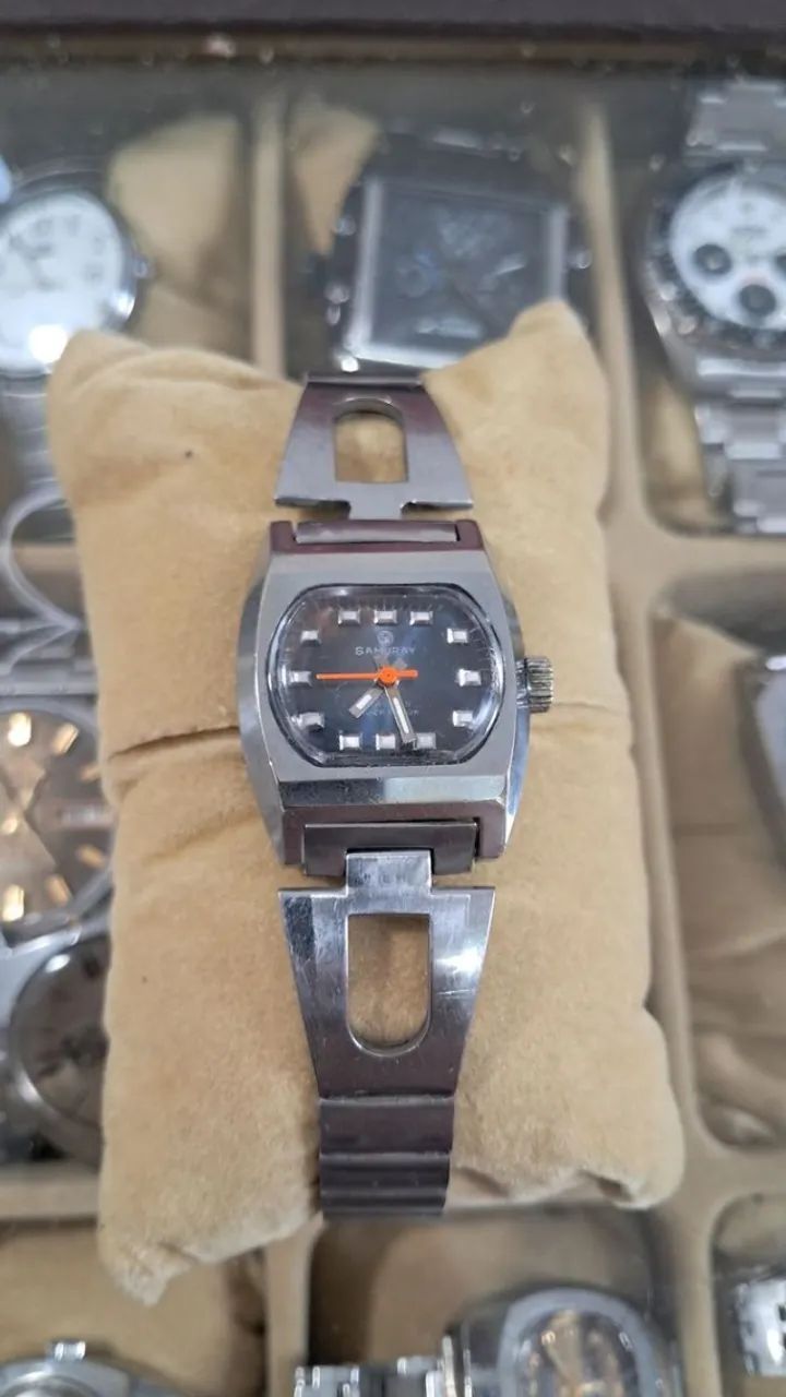 relógio samuray vintage feminino