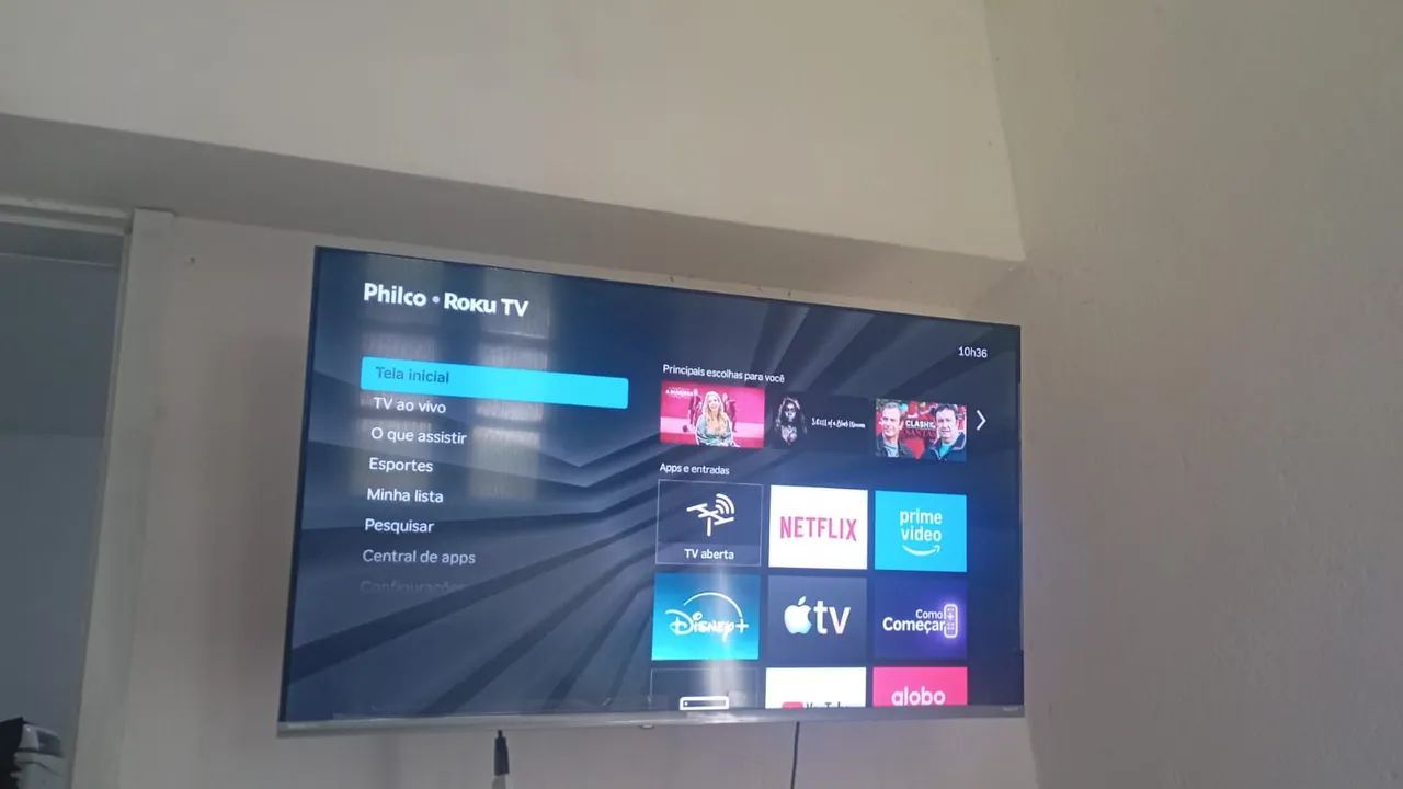 Tv smartv,vem com a caixa 