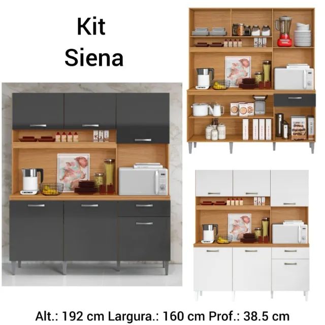 Armário de cozinha Kit Siena 