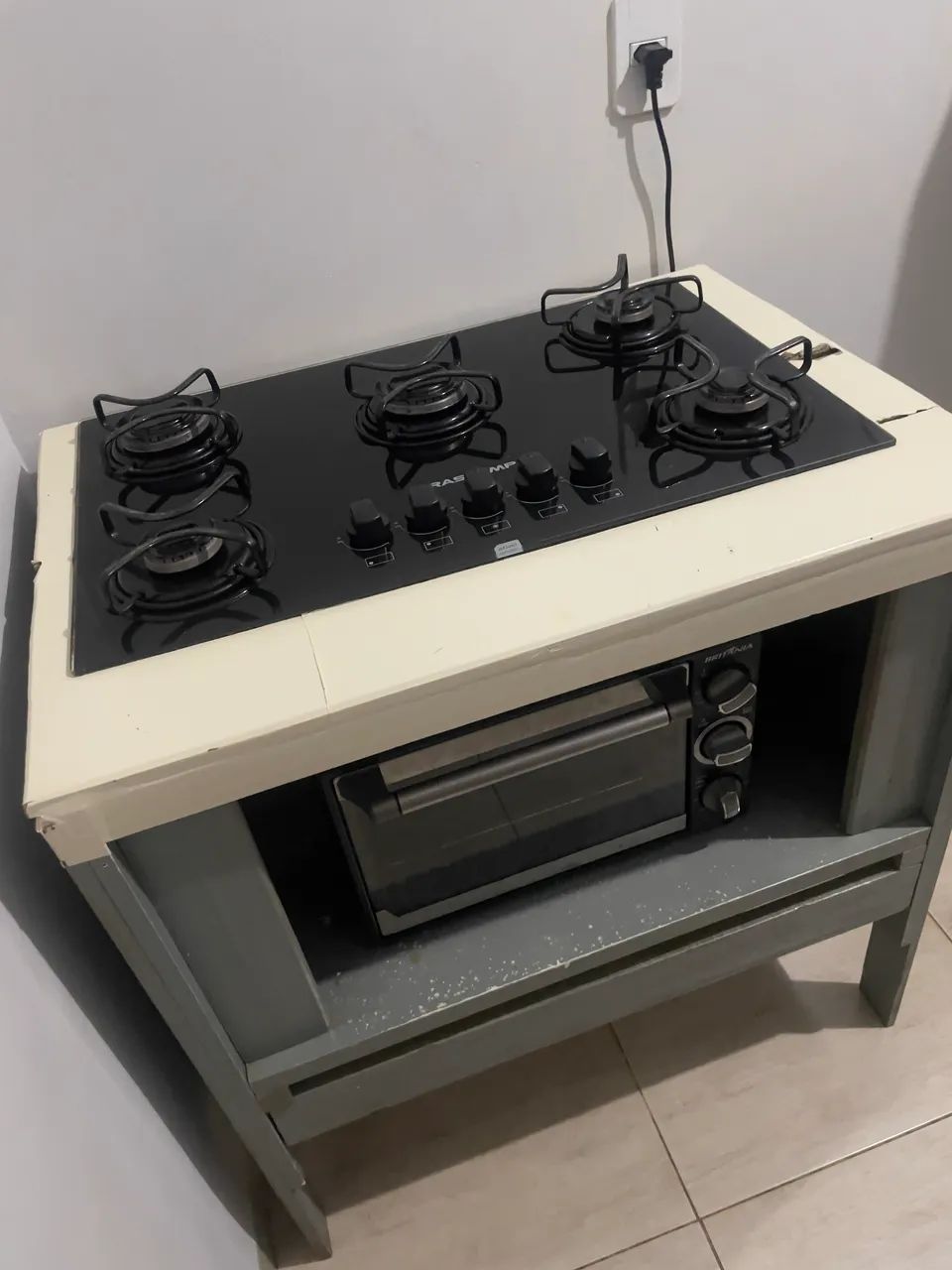 Base para cooktop 5 bocas 