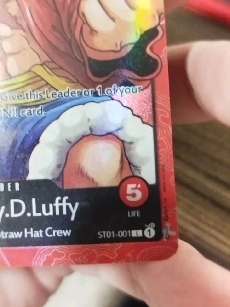 CARD ONE PIECE - MONKEY D. LUFFY (ST01-001) - Foto 3
