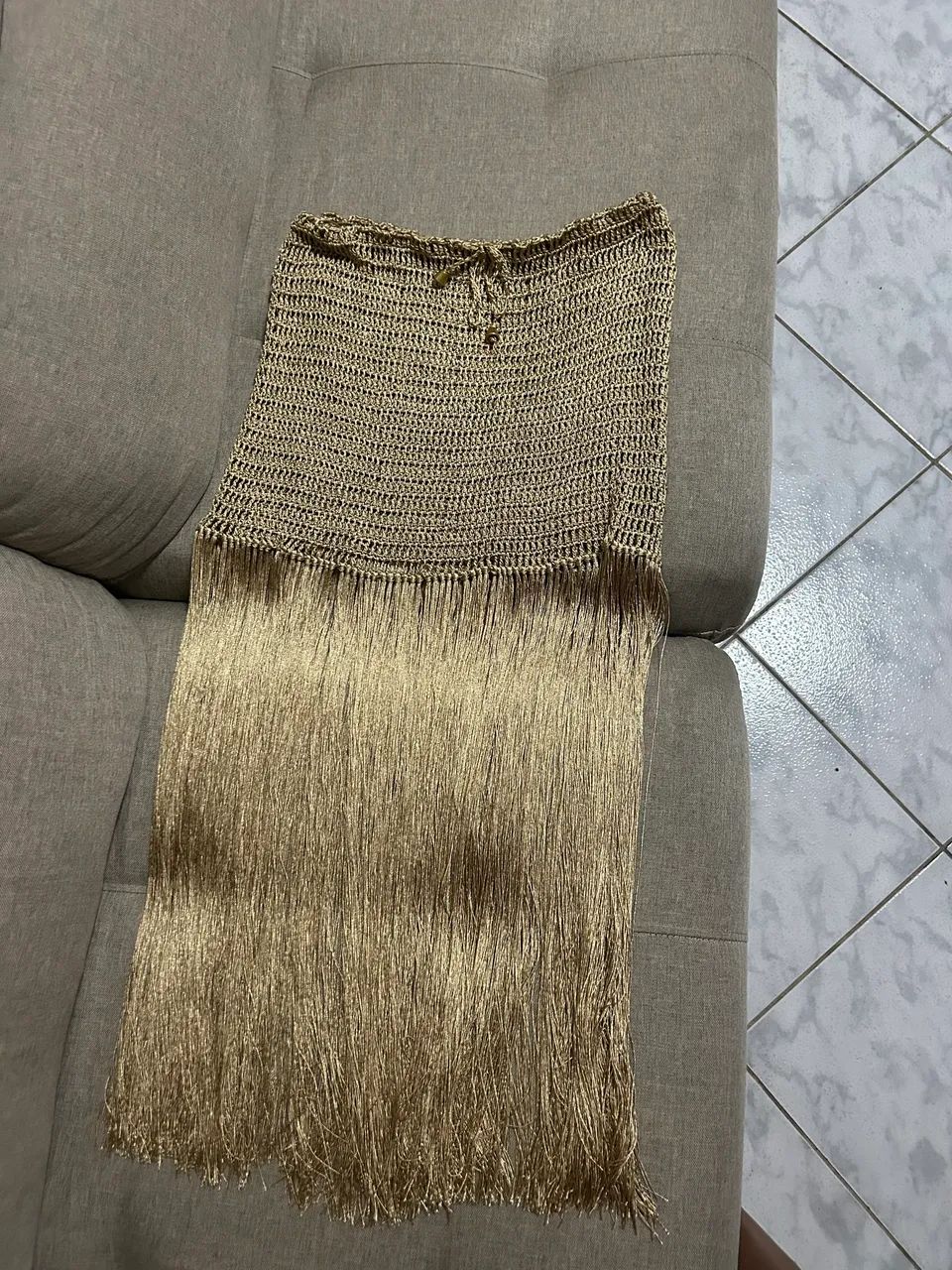 Crochê dourado - Foto 5