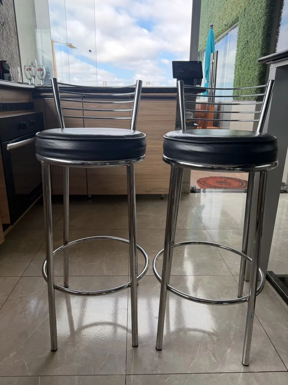 2 Banquetas alumínio cozinha - Foto 4