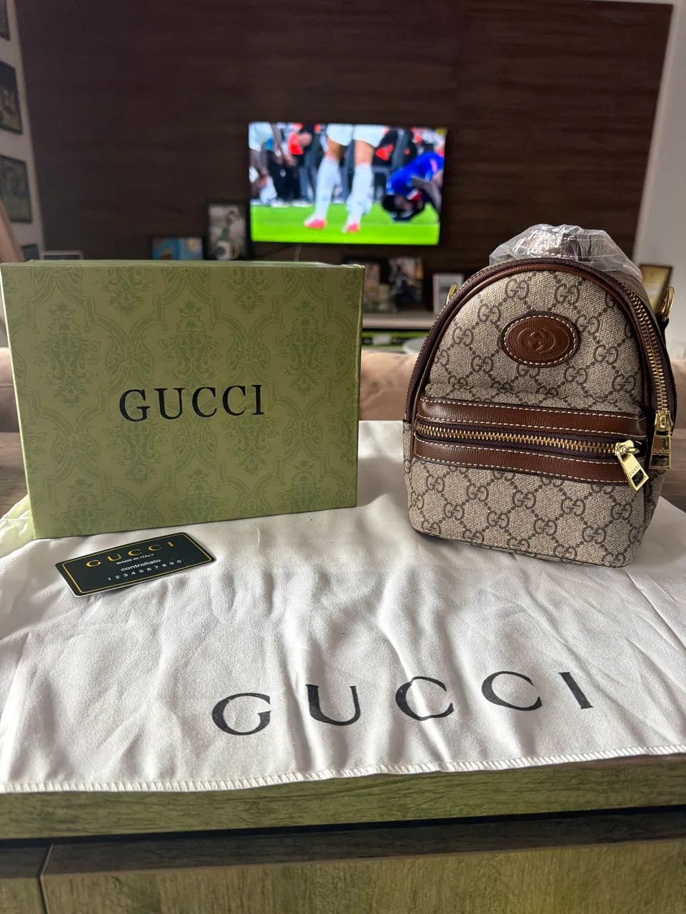 Mini mochila gucci 