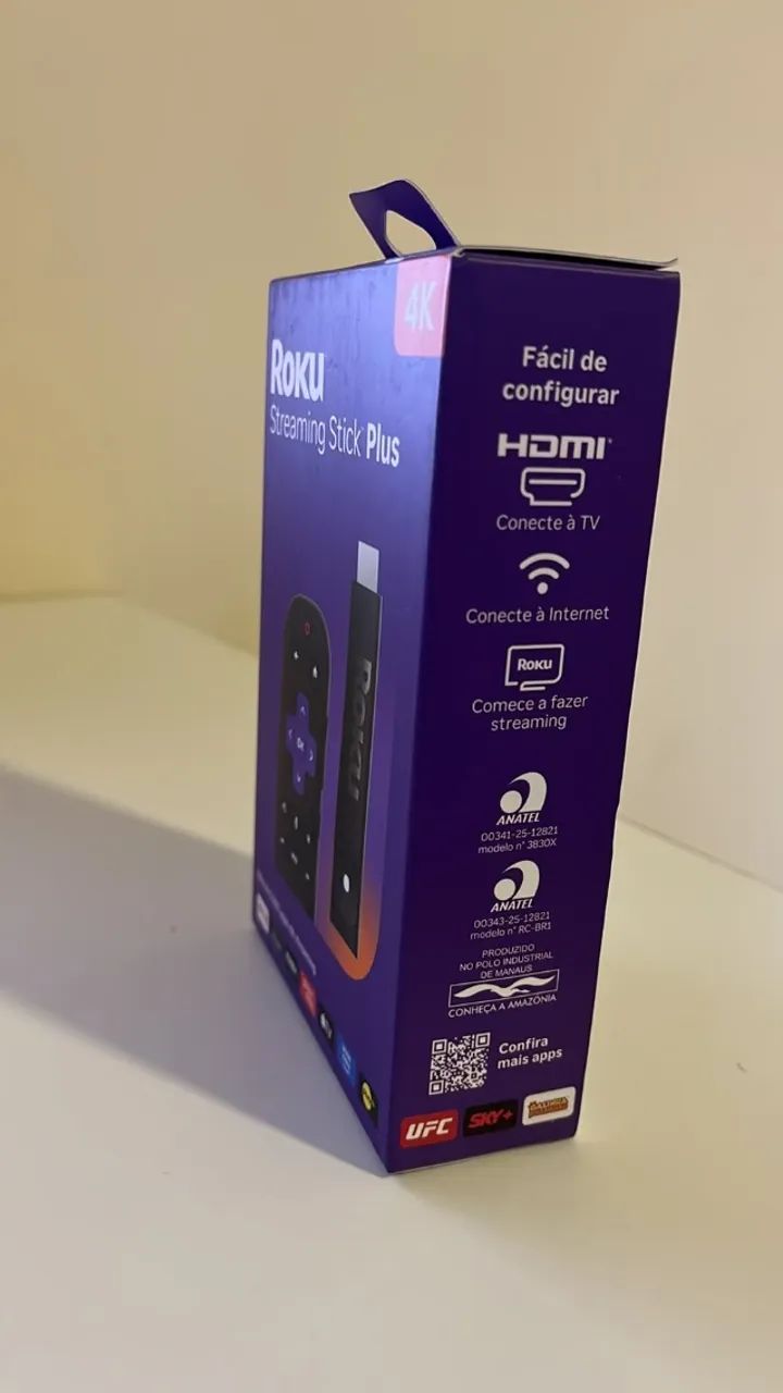 Roku Streaming Stick Plus 4K - Novo, Nunca Usado - Foto 3