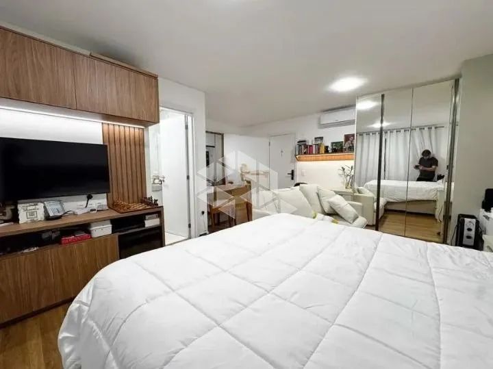 STUDIO MOBILIADO COM VAGA COBERTA E LAZER COMPLETO NO SACO DOS LIMÕES - Foto 3