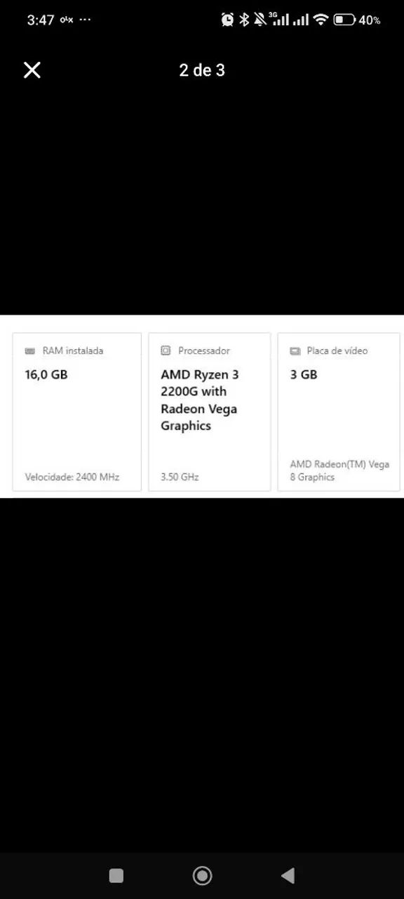 Kit Ryzen 3 2200g - Foto 2