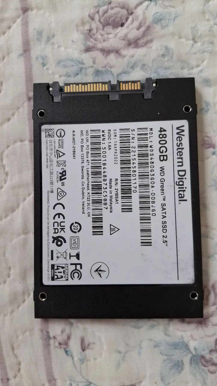 SSD WD Green 480GB Sata - Foto 2