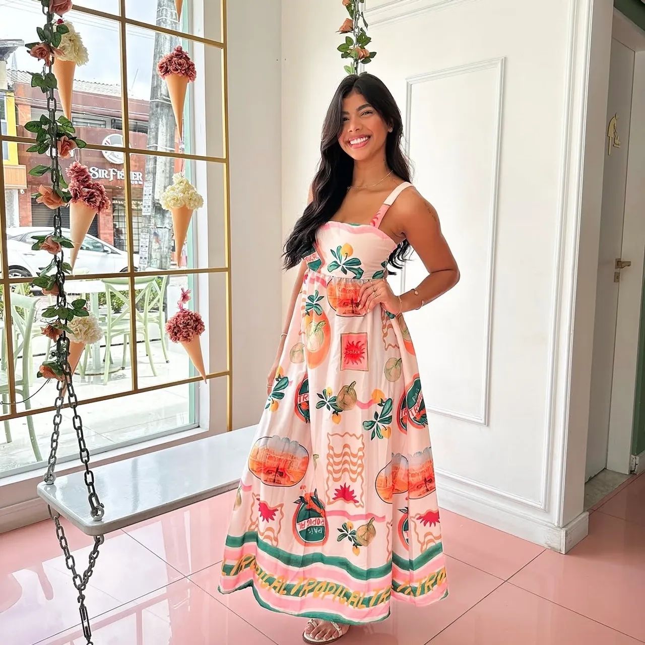 Vestido tropical 
