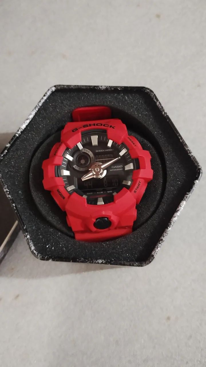 RELÓGIO CASIO G-SHOCK GA-700 VERMELHO