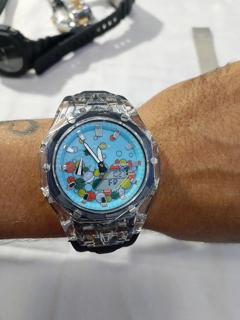 Relógio G-Shock GA-2100 Transparente (estilo CasiOak) - Edição Limitada