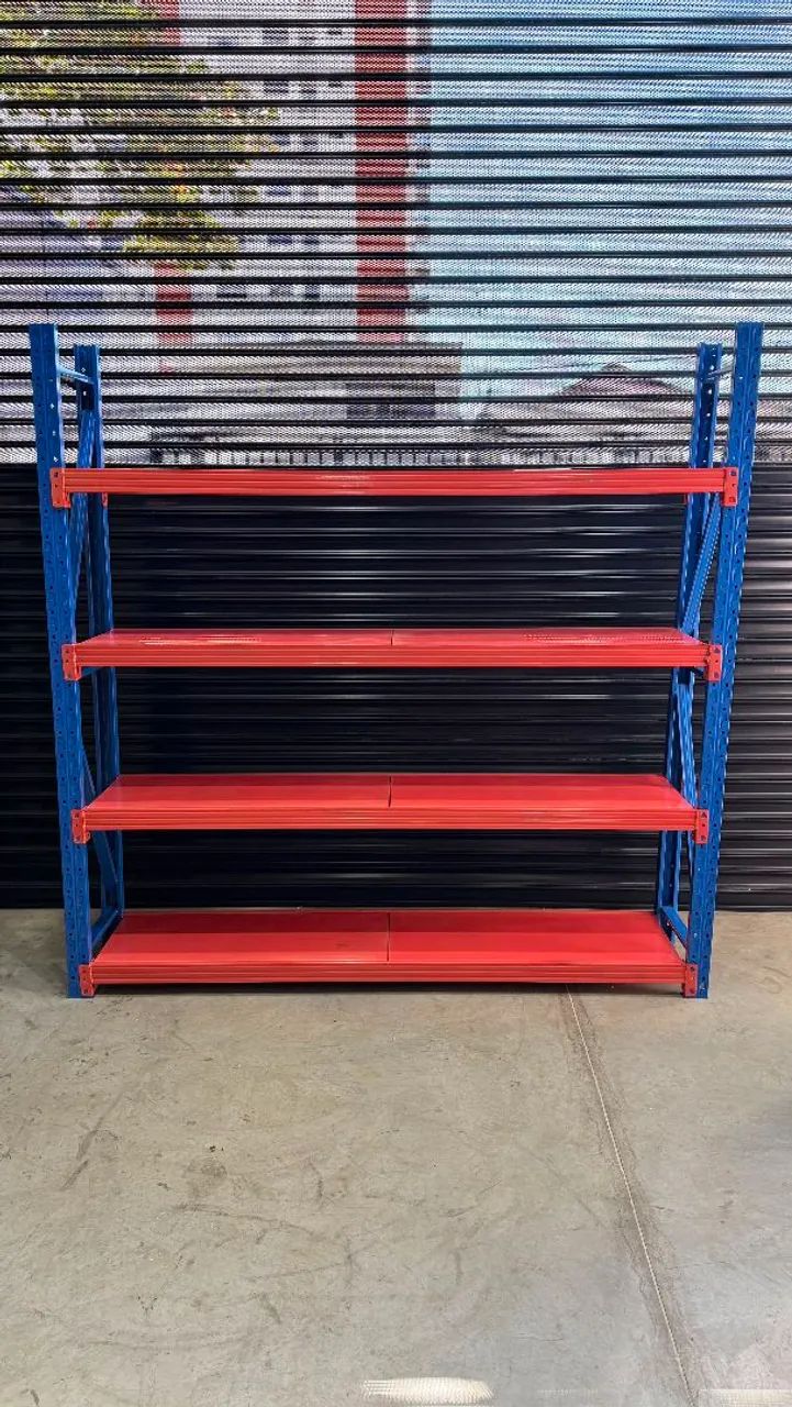 Estante de Aço Reforçada 2x2m Excelente Estado Muito Resistente 