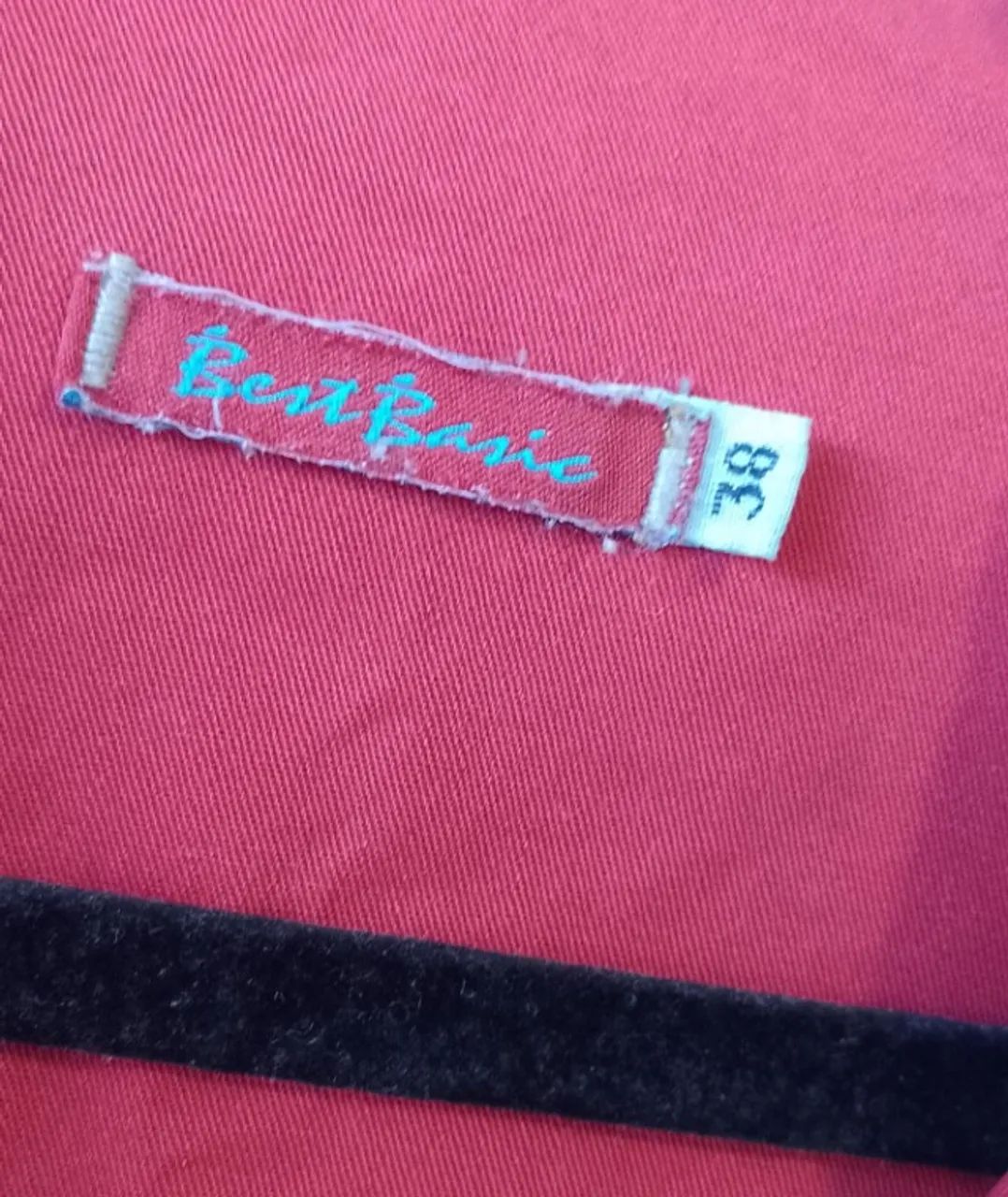 Jaqueta Jeans com forro vermelho - Foto 4