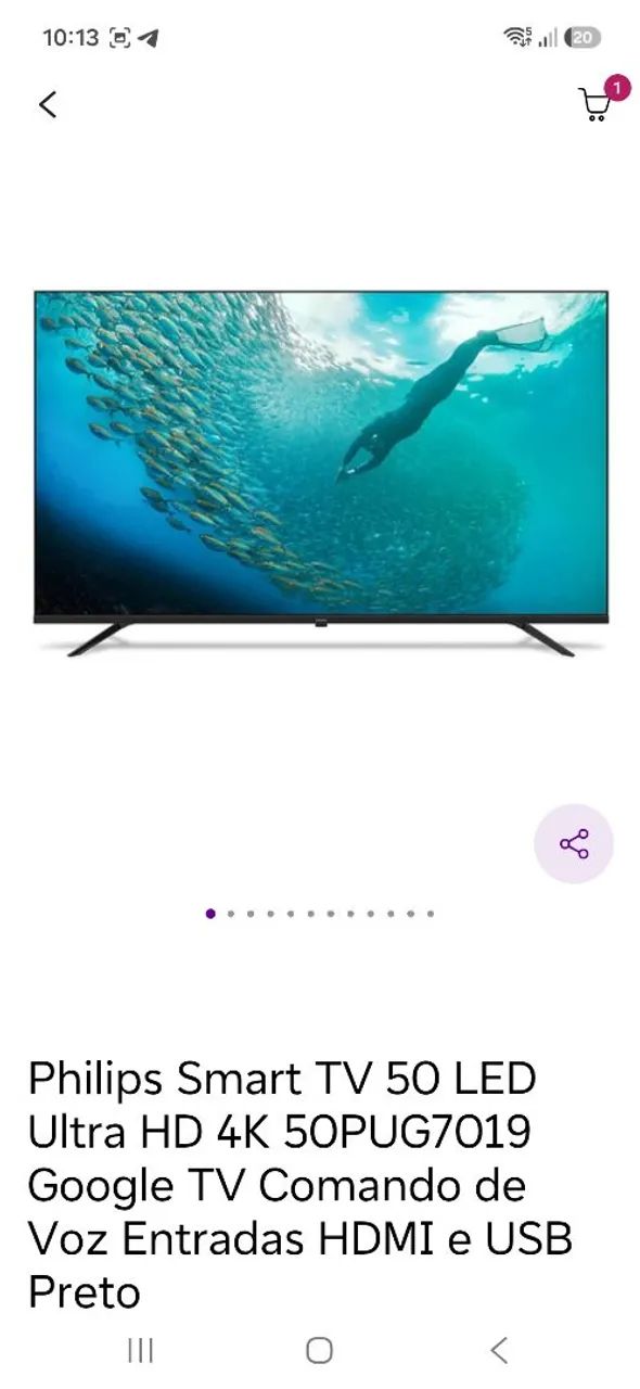 Tv 50 phlillips google tv - Foto 2