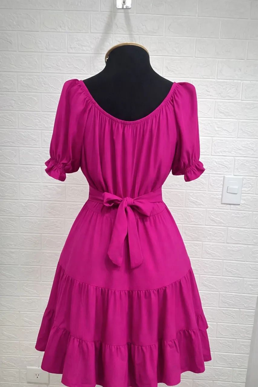 VESTIDO PINK DE VISCOSE - Foto 2