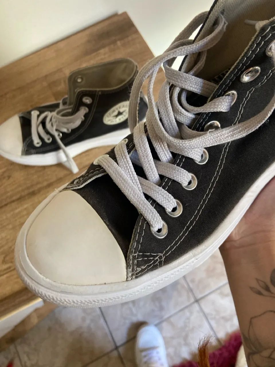 All star chuck Taylor plataforma preto  - Foto 5