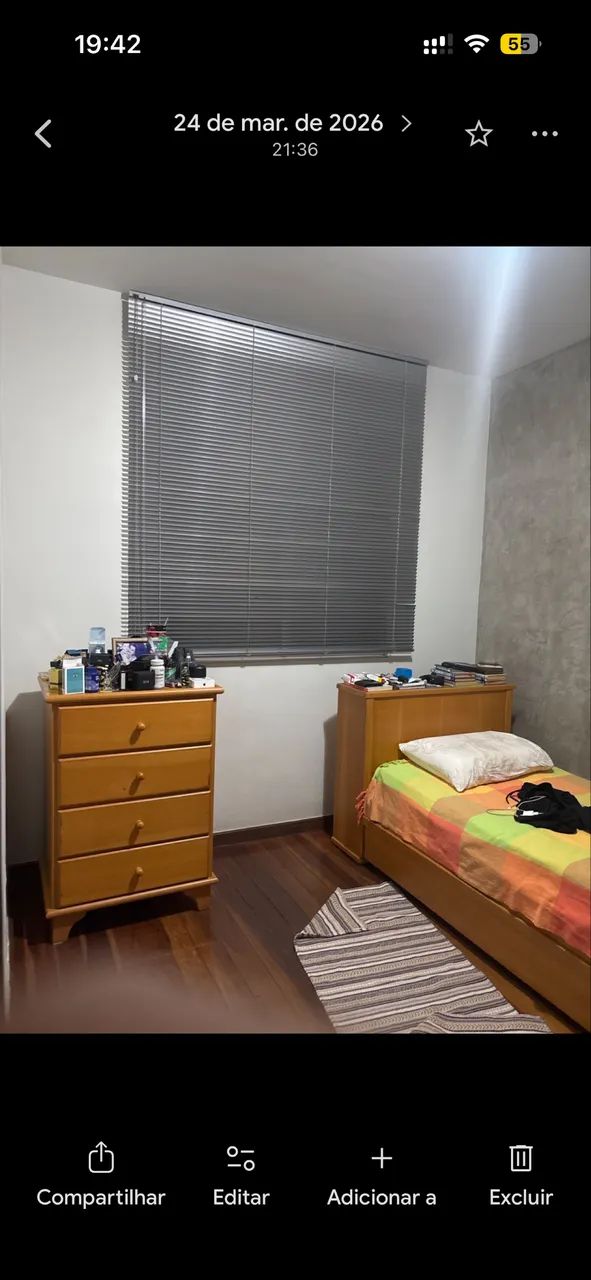 Cama com bau de madeira maciça + colchao  - Foto 2
