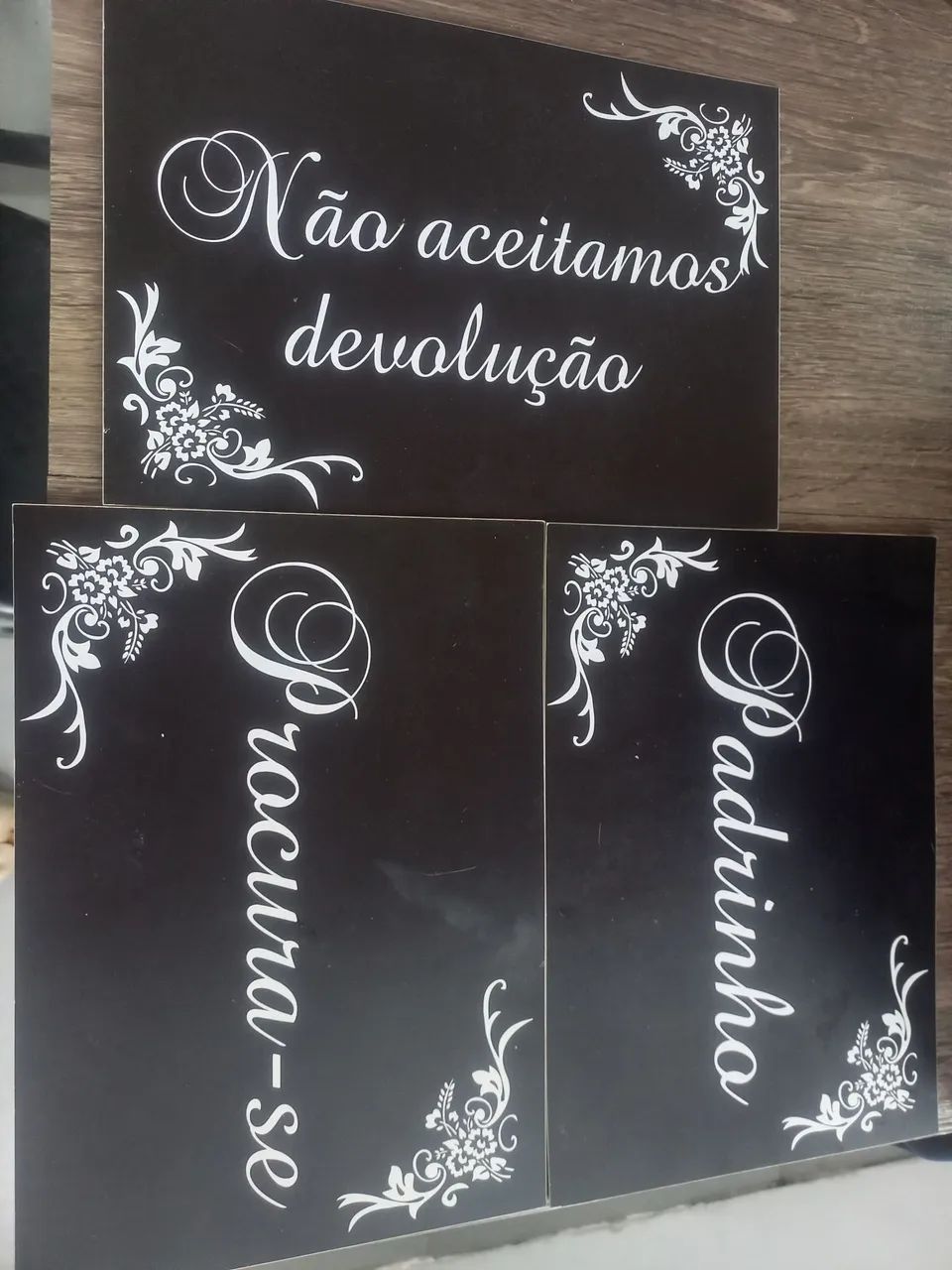 Placas de casamento 