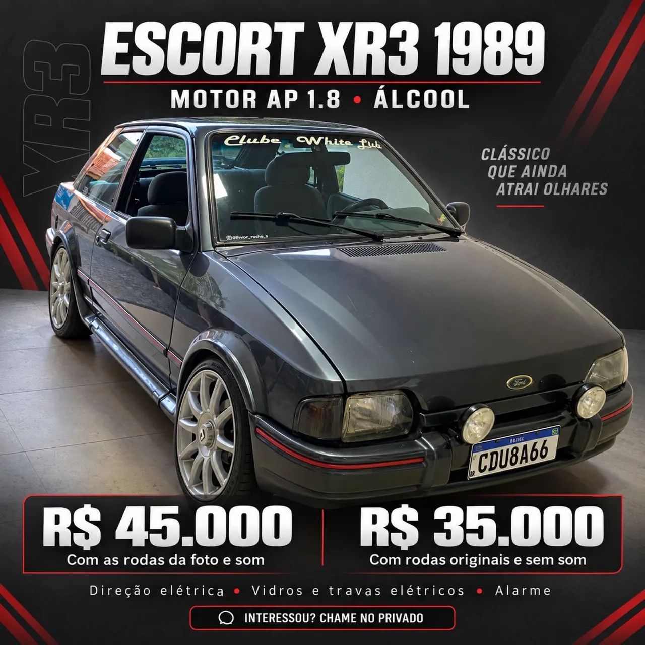 Ford Escort XR3 1.8 / 1.6 Beneton/form./laser 1989