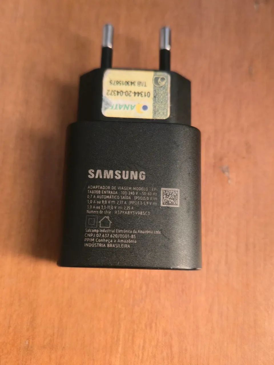 Fonte Samsung 25 watts original,  perfeita. - Foto 2