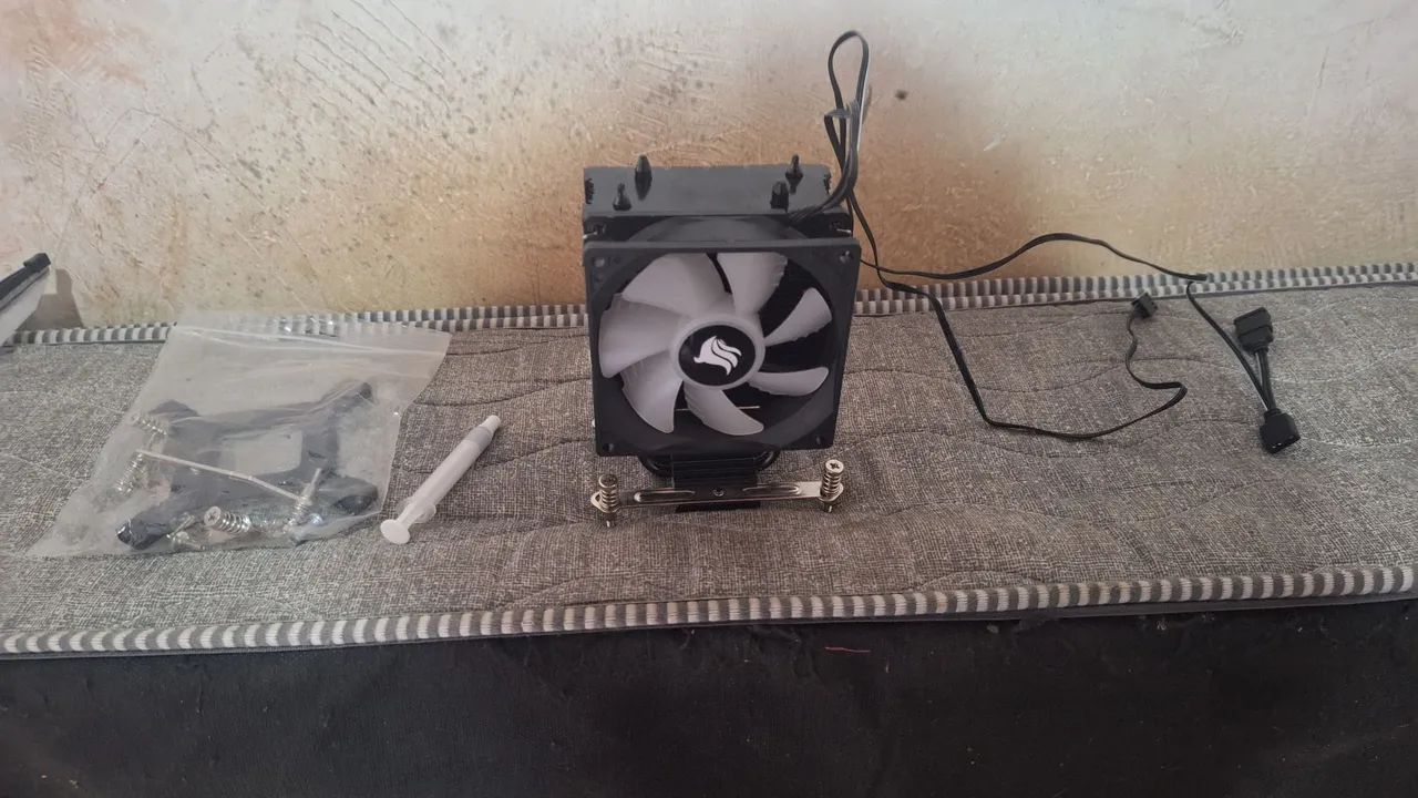 Este é um Air Cooler Pichau Sage C2 com ventoinha de 92mm. Com pasta termica - Foto 3