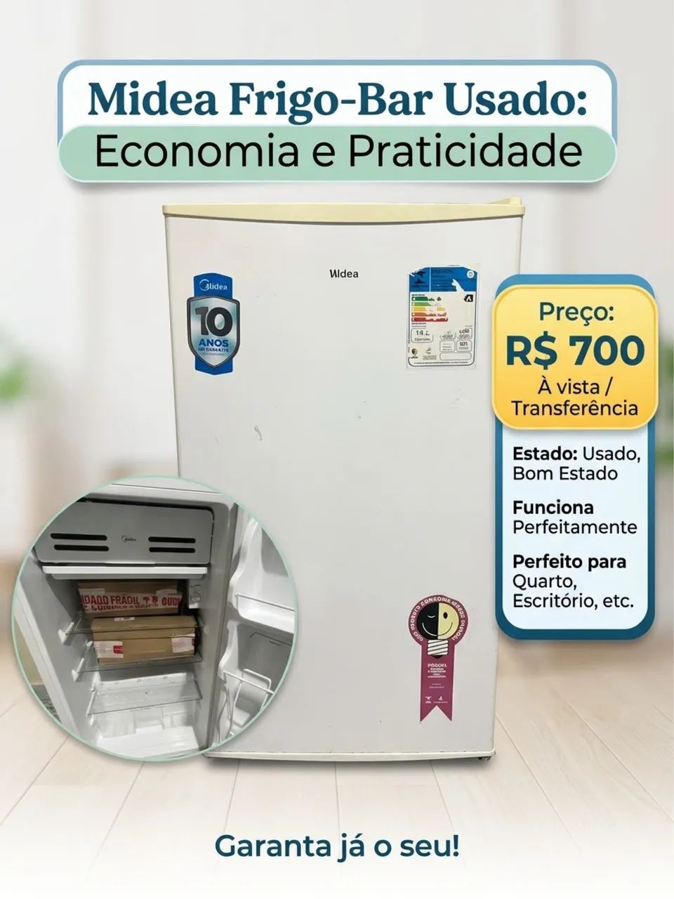 FRIGOBAR MIDEA 