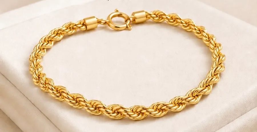 Pulseira Trancelim em Ouro 18k 750
