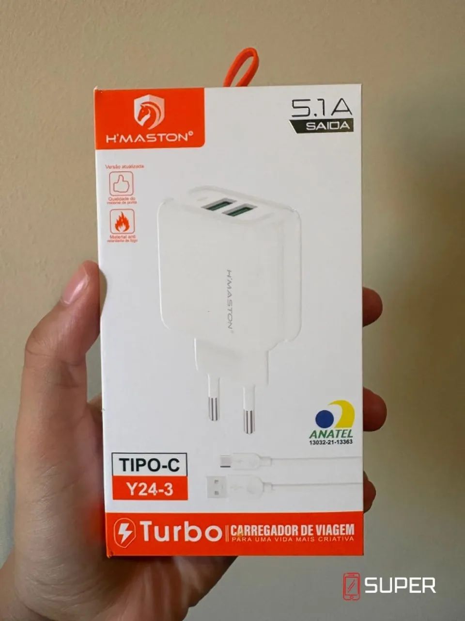 Carregador Hmaston completo 5.1 Tipo Lighting (Iphone) e Tipo C - Foto 4