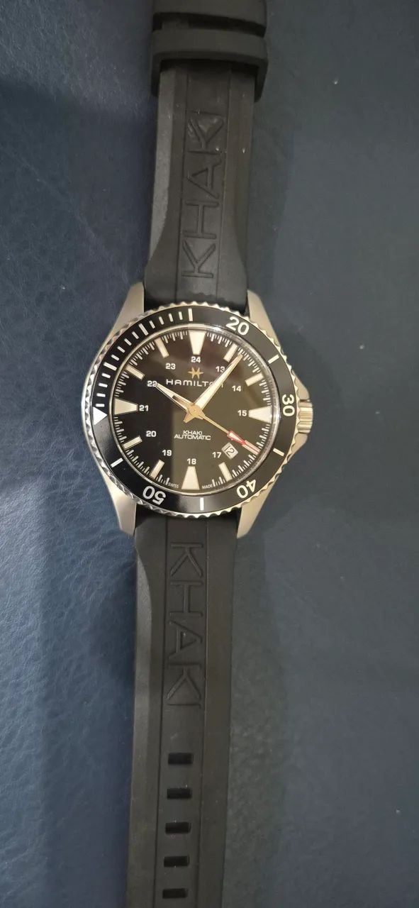 Hamilton Khaki Navy Scuba Automático Preto - Foto 4
