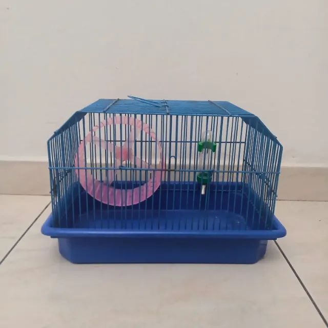 Gaiola Prisma Londrina Azul para Hamster + + Bebedouro Grátis - Foto 2