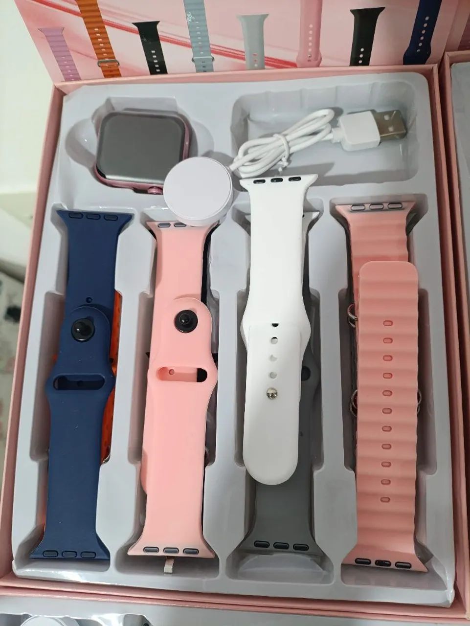 Smartwatch Relógio Mini 10, Com 8 Pulseiras Atacado e Varejo  - Foto 5
