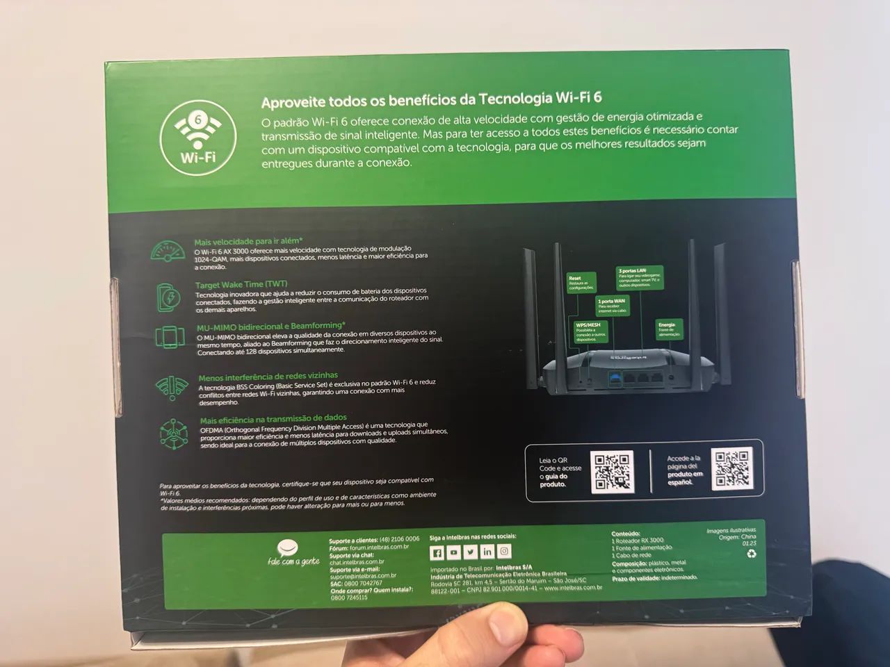 Roteador Intelbras RX 3000 (Wi-Fi 6 Dual Band AX3000) - Foto 2