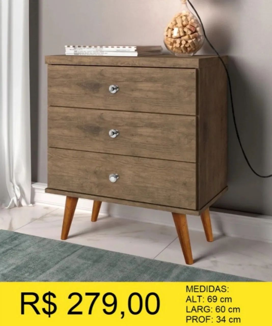 MESA DE CABECEIRA A PRONTA ENTREGA