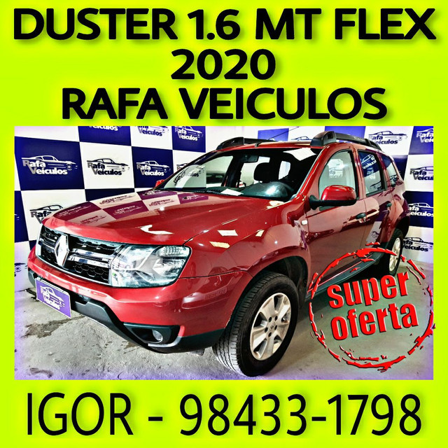 RENAULT DUSTER EXP. 1.6 MT FLEX 2020 ENTRADA A PARTIR DE 6.000! FALAR COM IGOR U