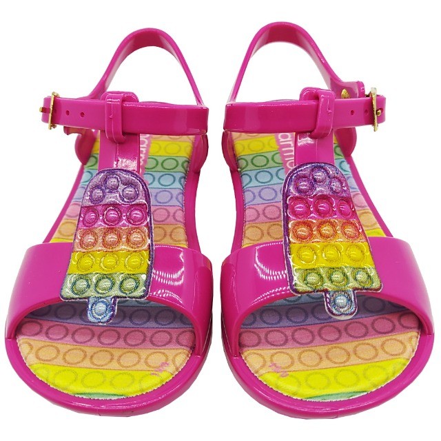 Sandália Infantil Feminina Baby Charmosinha Picolé Pop It - Foto 3